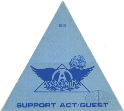 AEROSMITH 1983 BACKSTAGE PASS Support Guest blue