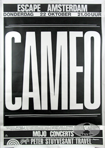 CAMEO 1987 TOUR CONCERT POSTER LARRY BLACKMON