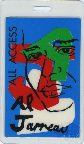 AL JARREAU 1988 LAMINATED BACKSTAGE PASS All Access