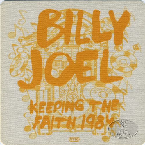 BILLY JOEL 1984 FAITH BACKSTAGE PASS 