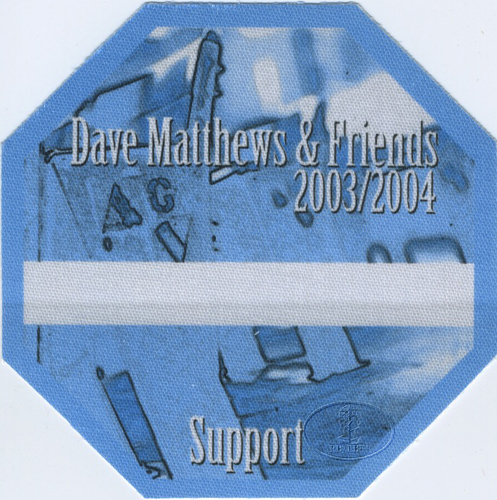 DAVE MATTHEWS & FRIENDS 2003-04 BACKSTAGE PASS Support