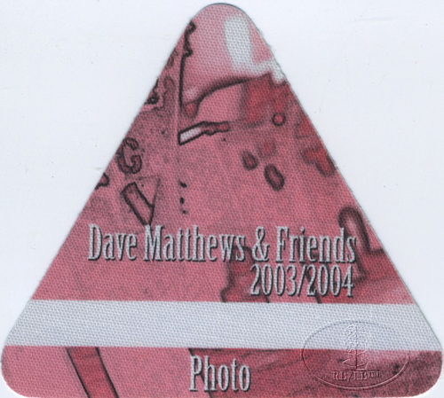 DAVE MATTHEWS & FRIENDS 2003-04 BACKSTAGE PASS Photo pink