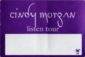 CINDY MORGAN 1997 TOUR Backstage Pass CHRISTIAN MUSIC