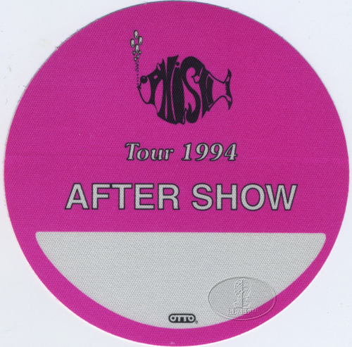 PHISH 1994 TOUR BACKSTAGE PASS ASO pink