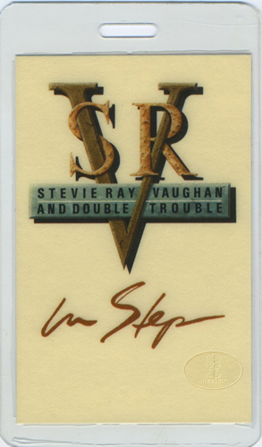 STEVIE RAY VAUGHAN 1989 LAMINATED BACKSTAGE PASS AA crm