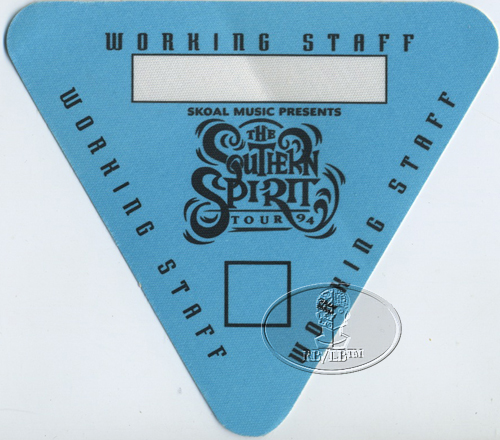 .38 SPECIAL 1994 SOUTHERN SPIRIT Backstage Pass Lynyrd Skynyrd Marshall Tucker