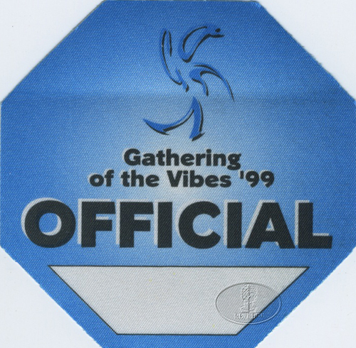 GOV'T MULE 1999 BACKSTAGE PASS blue GATHERING OF VIBES