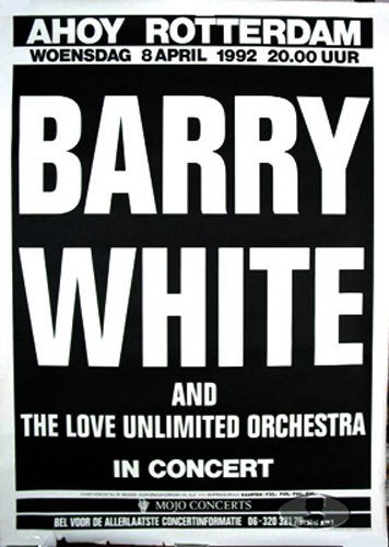 BARRY WHITE 1992 TOUR CONCERT POSTER